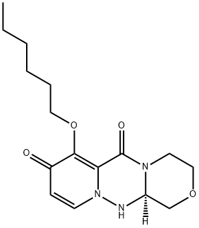 (12aR)-7-(هگزیلوکسی)-3،4،12،12a-تتراهیدرو-1H-[1،4]اکسازینو[3،4-c] پیریدو[2،1-f][1،2،4] triazine-6،8-dione