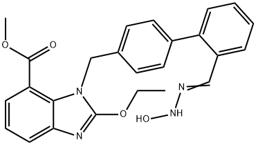 (Z)-متیل 2-اتوکسی-3-((2'-(N'-هیدروکسی کارباMiMidoyl)biphenyl-4-yl)Methyl)-3H-benzo[d] iMidazole-4-carboxylate