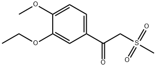 1-(3-اتوکسی-4-متوکسی فنیل)-2-(متیل سولفونیل) اتانون