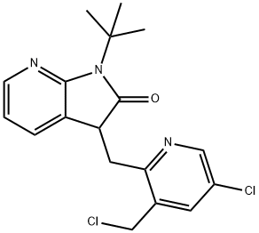 1-(ترت-بوتیل)-3-((5-کلرو-3-(کلرومتیل) پیریدین-2-ایل) متیل)-1،3-دی هیدرو-2H-پیرولو[2،3-b] پیریدین-2- یکی