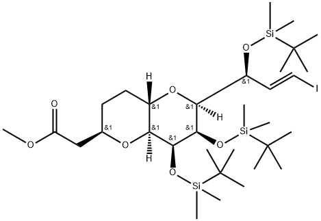 متیل 2-((2R,4aS,6S,7R,8S,8aS)-7,8-bis((ترت-بوتیل دی متیل سیلیل)اکسی)-6-((S,E)-1-((ترت-بوتیل دی متیل سیلیل)اکسی )-3-یدولیل)اکتاهیدروپیرانو[3،2-b]پیران-2-یل)استات