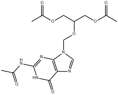 N-[9-[[2-(استیلوکسی)-1-[(استیلوکسی) متیل]اتوکسی] متیل]-6،9-دی هیدرو-6-اکسو-1H-پورین-2-ایل]استامید